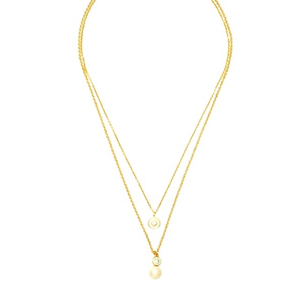 kate spade Jewelry - Kate Spade New York Pearly Delight Double Pendant